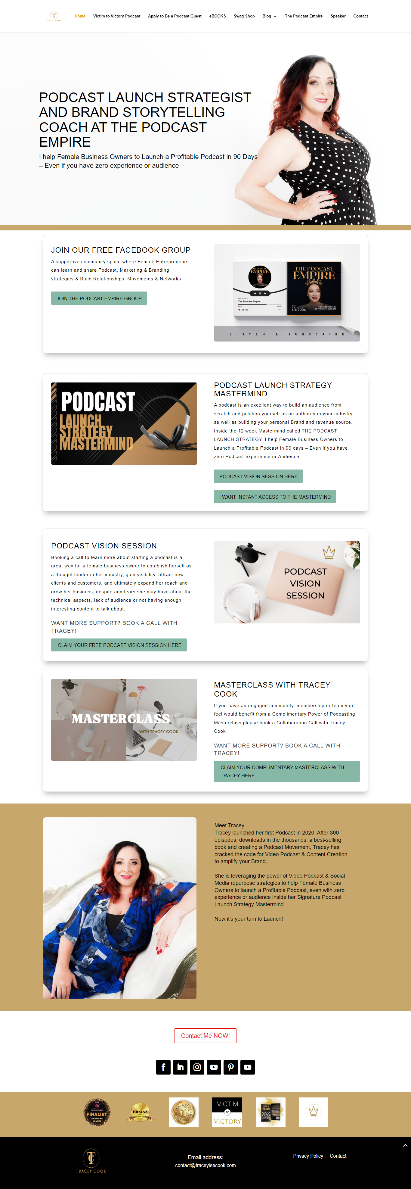 Podcast WordPress website designer